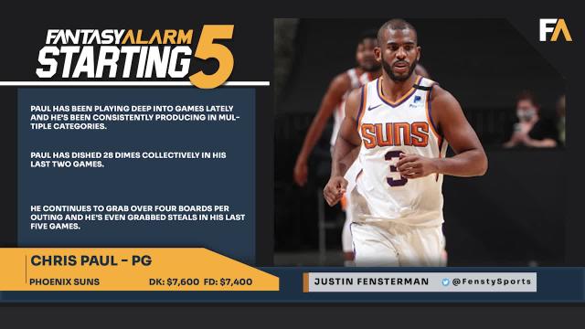 NBA DFS Starting Five: January 27 (Video)