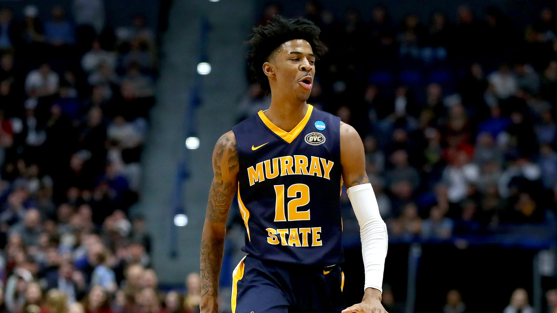 Ja Morant drafted No. 2 by Grizzlies, fights off emotions alongside dad