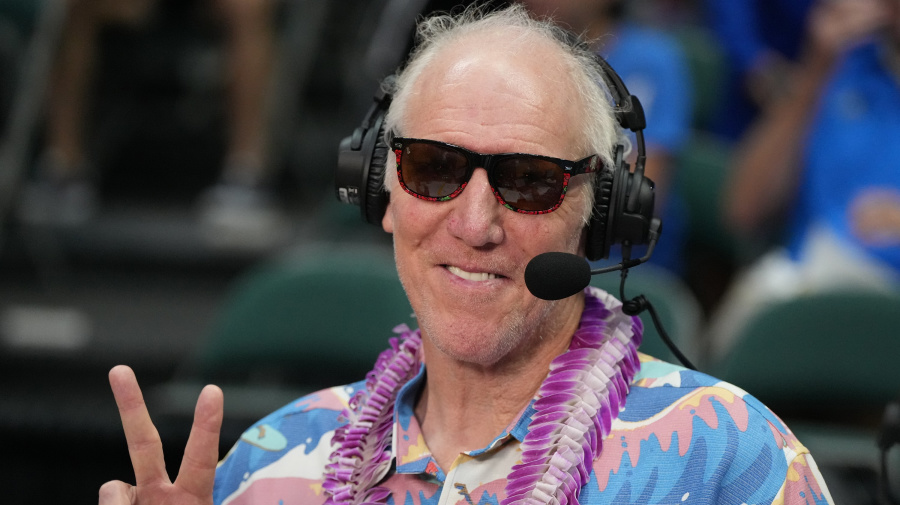 Getty Images - HONOLULU, HI - NOVEMBER 21: ESPN college basketball announcer Bill Walton poses for a photo during a college basketball game between the Syracuse Orange and the Gonzaga Bulldogs on day two of the Allstate Maui Invitational at the SimpliFi Arena at Stan Sheriff Center on November 21, 2023 in Honolulu, Hawaii.  (Photo by Mitchell Layton/Getty Images)