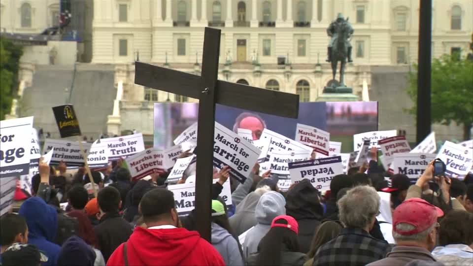 Thousands March In Us Capital Against Gay Marriage