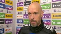 Ten Hag 'very disappointed' in performance v. CP
