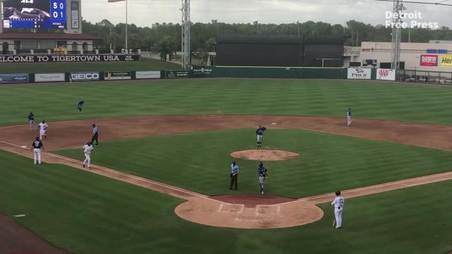 Spencer Torkelson smashes home run to LF in Detroit Tigers instructional league game