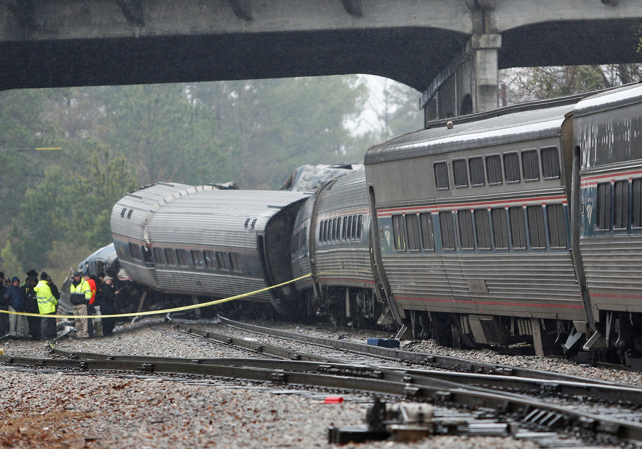 What caused the South Carolina train derailment?