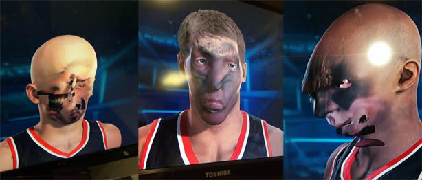NBA 2K15's face scan feature unleashes monstrous b-baller horde