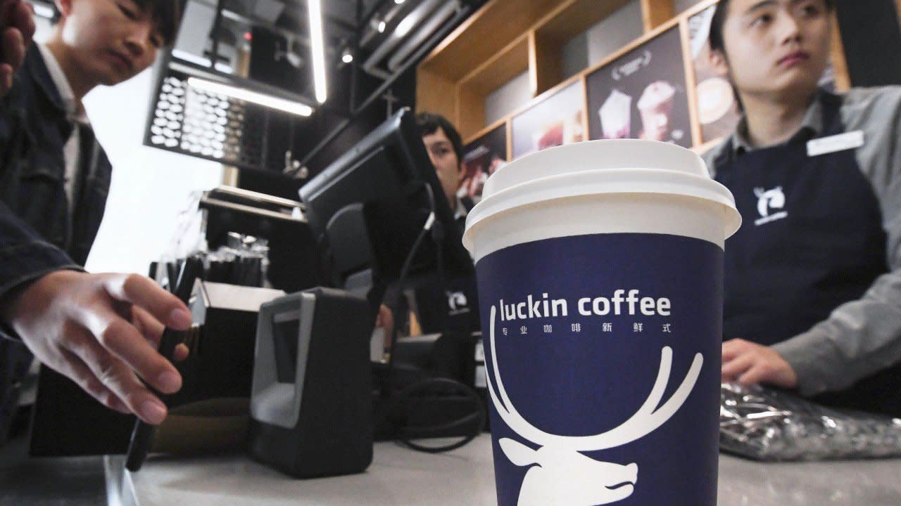 Luckin Coffee, China's Starbucks wannabe, sees Nasdaq ...