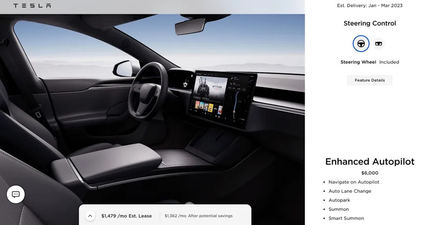 Tesla is now offering a round steering wheel option on Model S and X