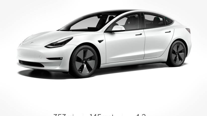 Tesla Model 3 2021 improved range