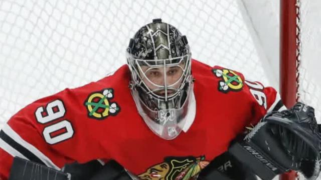 Accountant plays goalie for Chicago Blackhawks, stops all seven shots he faces