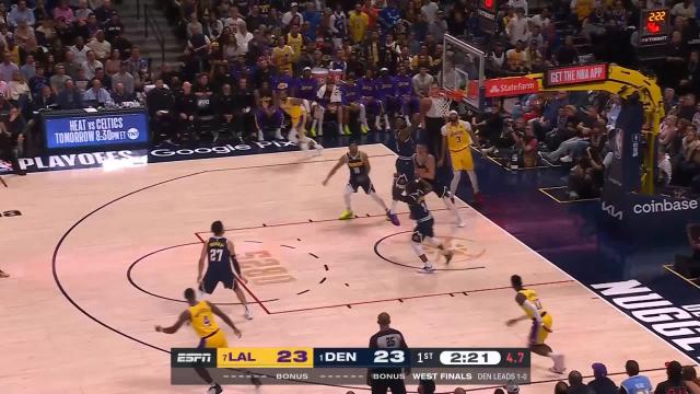 Jeff Green with a dunk vs the Los Angeles Lakers