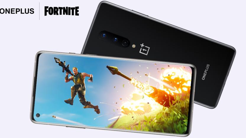 'Fortnite' on OnePlus 8 phone