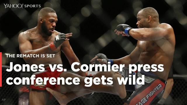 Daniel Cormier vs. Jon Jones press conference gets heated