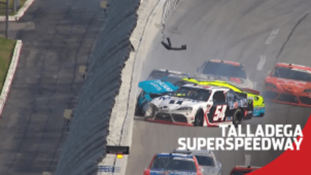 Back of the field at Talladega wrecks late in final stage