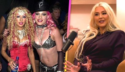 Christina Aguilera Channels Cher's 'Burlesque' Character for Halloween in  Sharp Pointy Pumps