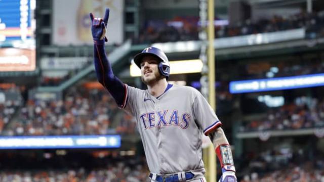 Rangers build big early lead off Valdez, hold on for 5-4 win over Astros to  take 2-0 lead in ALCS