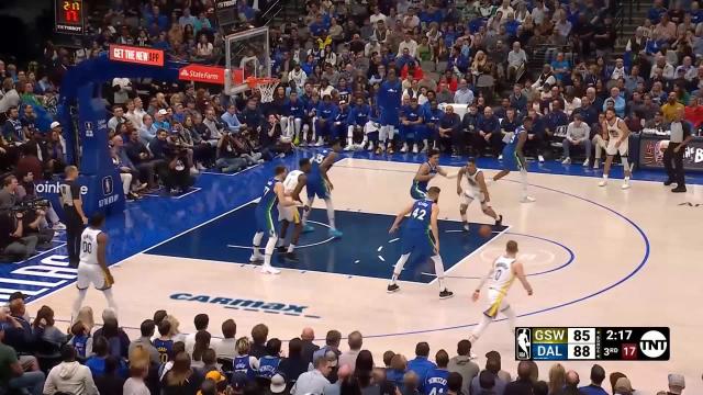 Luka Doncic with an and one vs the Golden State Warriors