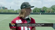 Trevor Lawrence: It'd be 'ideal' to get new Jags deal done 'as soon as you can'