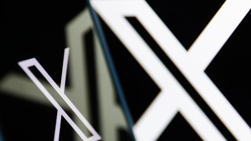 X logo displayed on a phone screen and X logo displayed on a laptop screen are seen in this illustration photo taken in Poland on July 24, 2024. (Photo by Jakub Porzycki/NurPhoto via Getty Images)