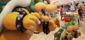 Bowser statue at Nintendo store. (AP)