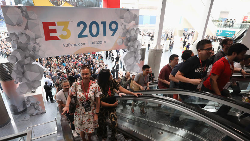 LOS ANGELES, CALIFORNIA - JUNE 11:   Game enthusiasts and industry personnel arrive to the E3 Video Game Convention at the Los Angeles Convention Center on June 11, 2019 in Los Angeles, California. (Photo by Christian Petersen/Getty Images)