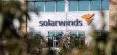 SolarWinds logo is seen outside its headquarters in Austin, Texas. (REUTERS/Sergio Flores)