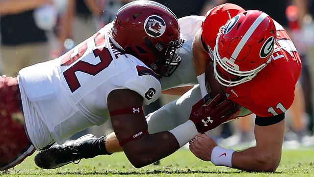 Georgia's Jake Fromm struggles in stunning loss to South Carolina
