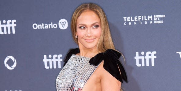 Jennifer Lopez Revives The Revenge Dress With A Dramatic Cut-Out Gown