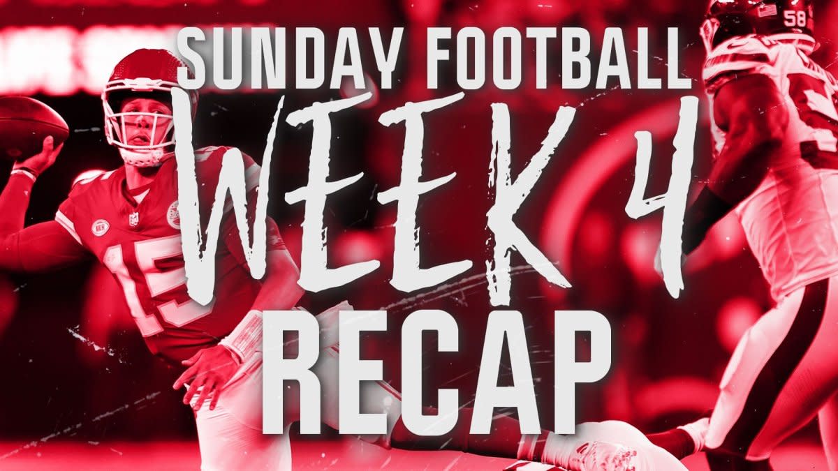 Recap of Week 4 football Sunday in the 2023 NFL season