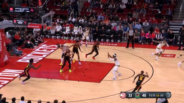 AJ Griffin with an assist vs the Houston Rockets