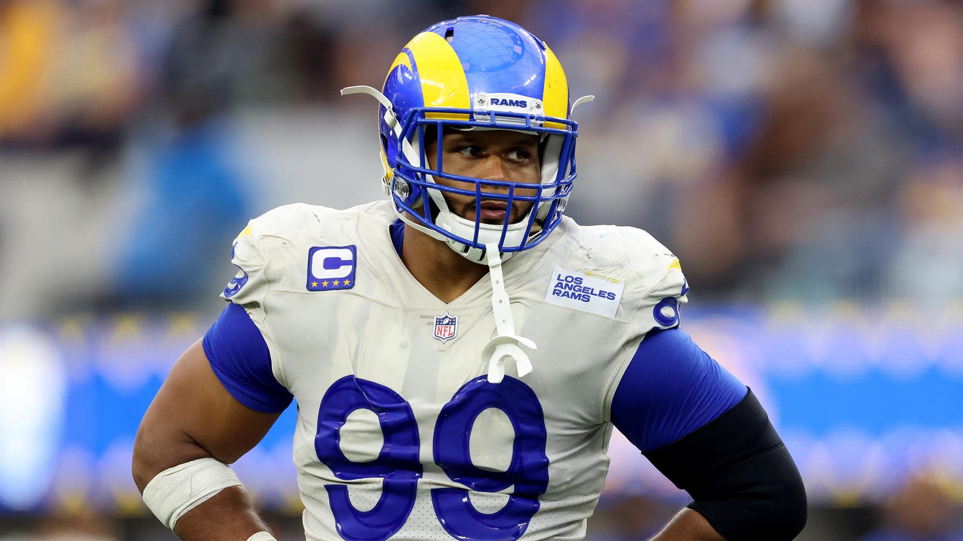 If Rams have a rough start, will Aaron Donald be available at the