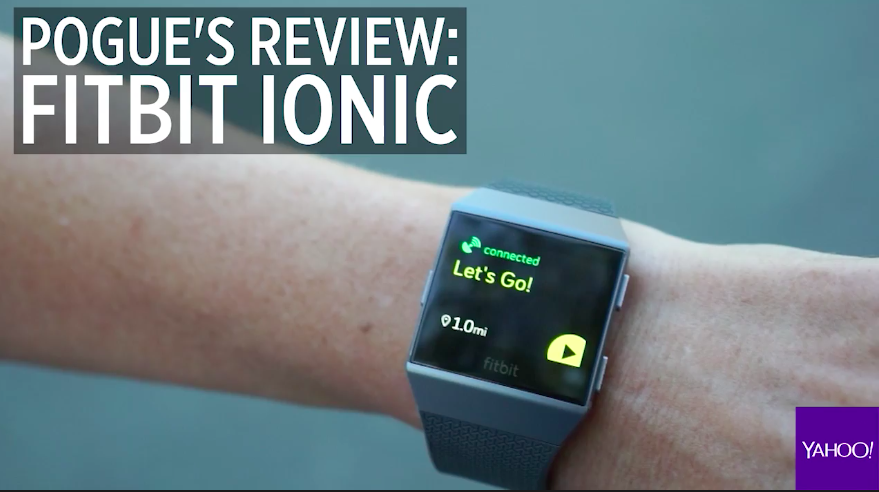 klinke til maske David Pogue Fitbit Ionic Review