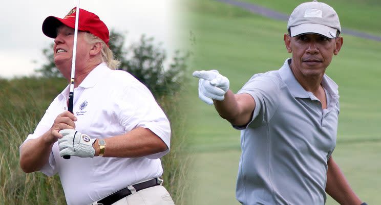 White House defends President Trump’s golf habit and argues it’s different than Obama’s
