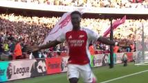 Saka strikes Arsenal 3-1 ahead of Southampton