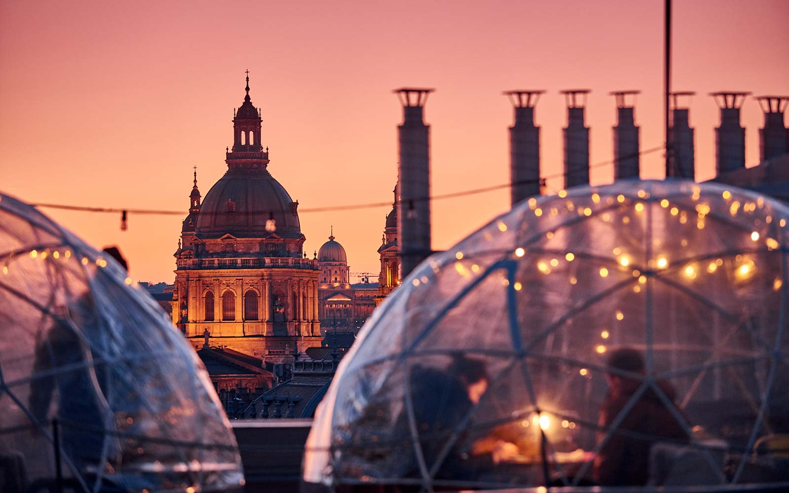 Enjoy A Drink In A Rooftop Igloo At This Bar In Budapest