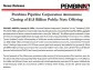 Pembina Pipeline Corporation Announces Closing of $1.8 Billion Public Note Offering