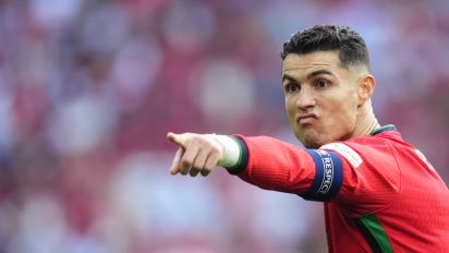 Getty Images - Cristiano Ronaldo centre-forward of Portugal and Al-Nassr FC during the UEFA EURO 2024 group stage match between Turkiye and Portugal at Football Stadium Dortmund on June 22, 2024 in Dortmund, Germany.  (Photo by Jose Breton/Pics Action/NurPhoto via Getty Images)