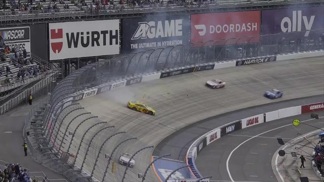 Joey Logano slams into wall late at Dover, ending day for No. 22 driver