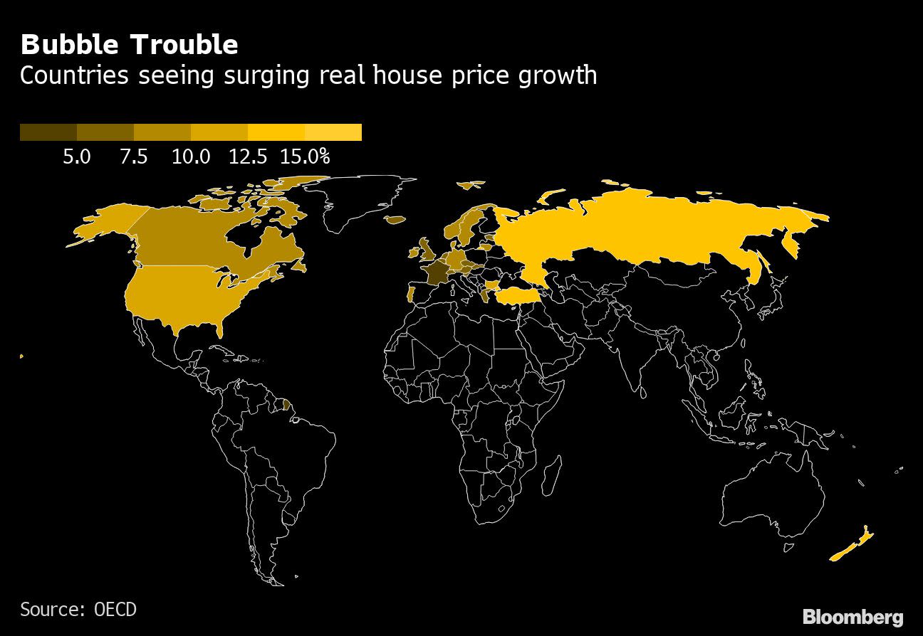 (Bloomberg) -- Real estate prices around the world are flashing the kind of bubble warnings that haven’t been seen since the run up to the 2008 fina