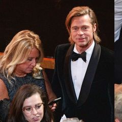 People Were Seriously Confused About Who Brad Pitt Brought to the Oscars Last Night