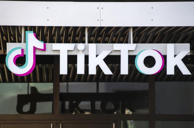 In this file photo taken on November 17, 2020, the TikTok building, in Culver City, California.