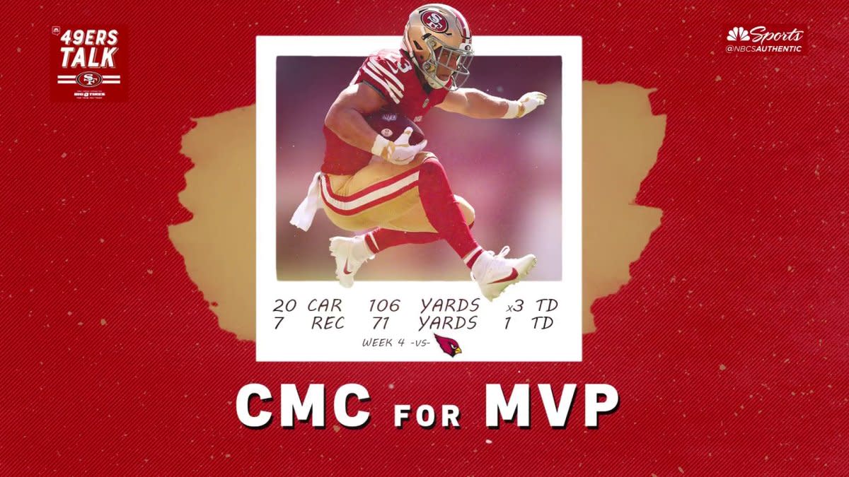 49ers' Christian McCaffrey named NFC Offensive Player of the Week