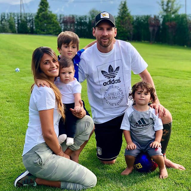 Familia Lionel Messi Antonella Roccuzzo hijos