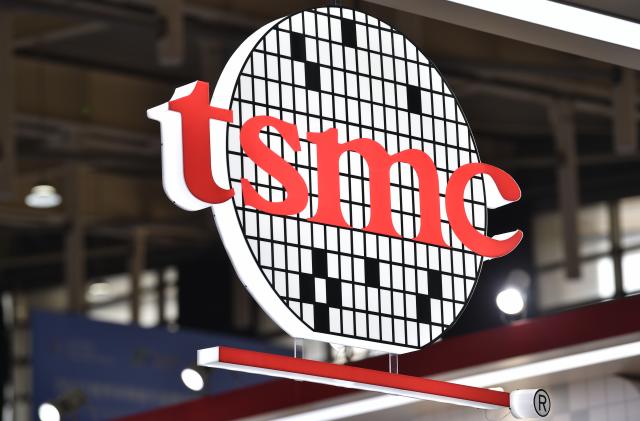 NANJING, CHINA - AUGUST 18, 2022 - The TSMC exhibition area at the World Semiconductor Congress 2022 in Nanjing, Jiangsu province, China, Aug 18, 2022. It is the first major event in the semiconductor industry in mainland China since U.S. President Joe Biden signed the Chip and Science Act. Chen Min, chief technology officer of TSMC China, said the company's 3-nanometer product development is progressing very well and will reach mass production in the second half of this year, while the 2-nanometer product is expected to reach mass production in 2025. (Photo credit should read CFOTO/Future Publishing via Getty Images)