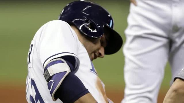 Rays' Kevin Kiermaier on DL with broken hip after slide