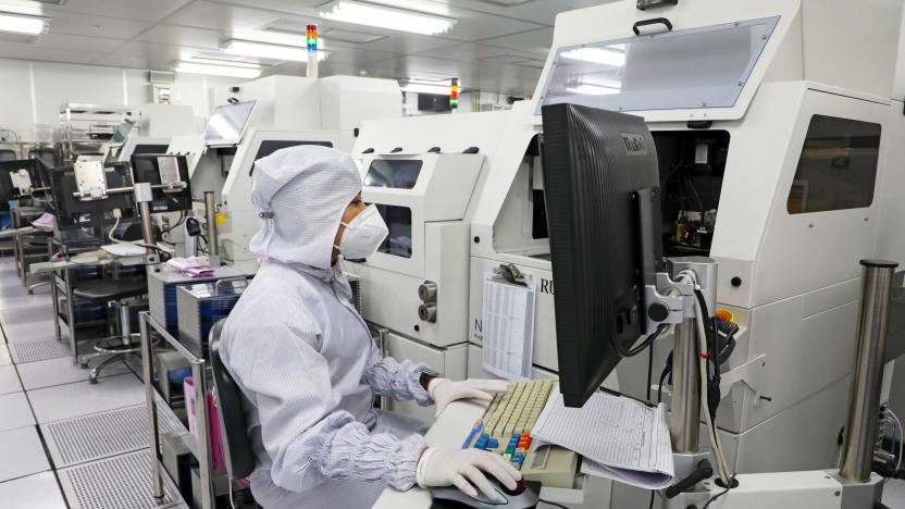 A worker monitors operations at the chip packaging firm Unisem (M) Berhad plant in Ipoh, Malaysia October 15, 2021.