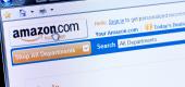 Amazon site in Internet Explorer browser on LCD screen. (Getty Images) 
