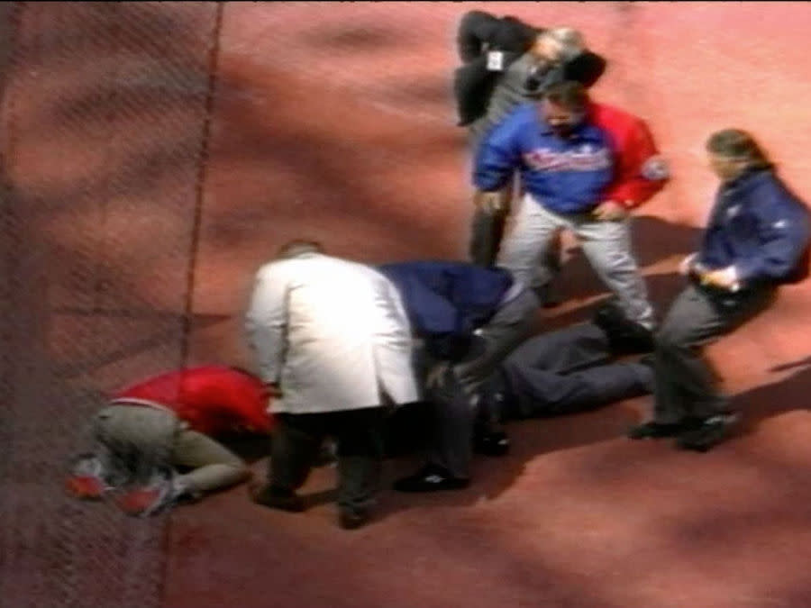 Today in Baseball History: Umpire John McSherry dies after collapsing on  the field - NBC Sports