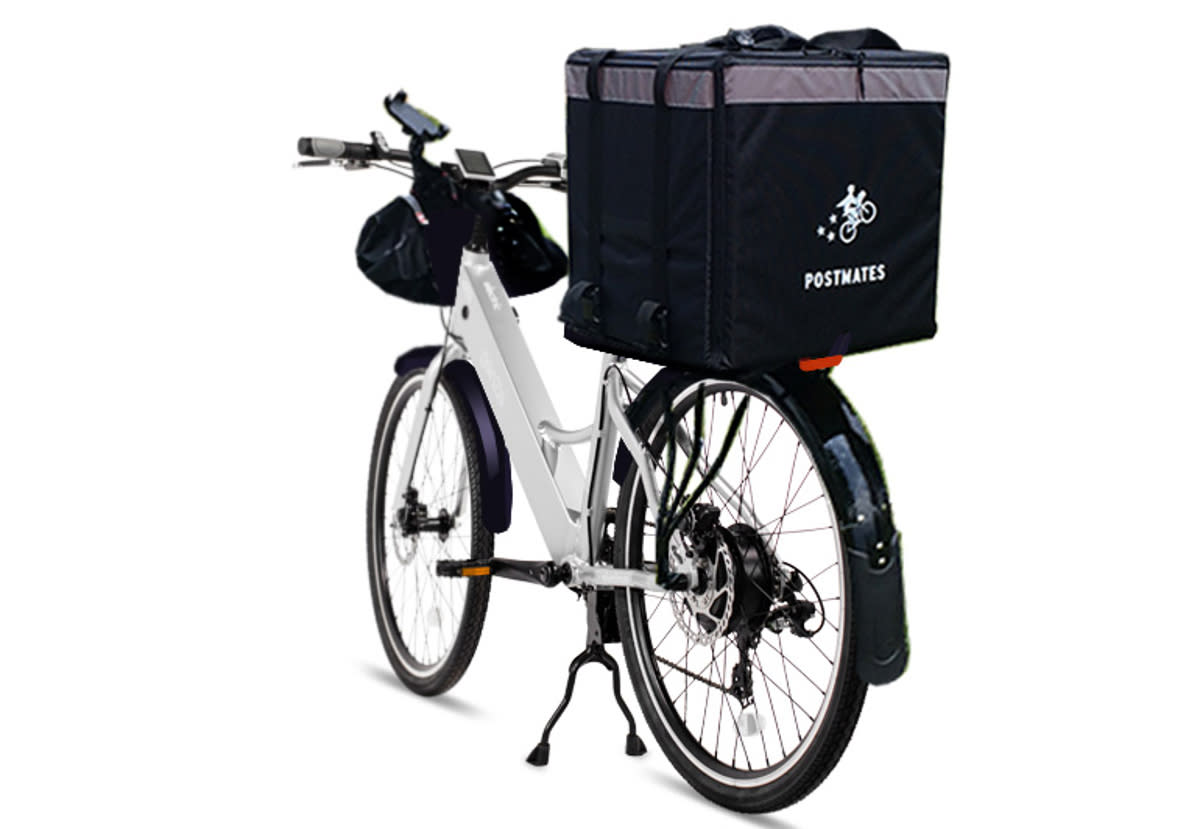 postmates with bike