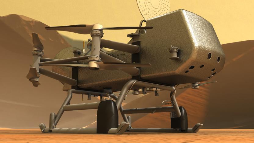 NASA Dragonfly Titan drone