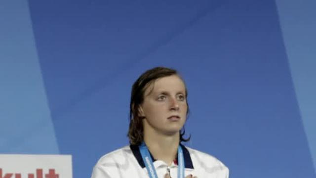 Katie Ledecky breezes to 3rd worlds gold in 1,500 freestyle