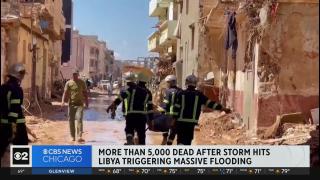 Several cars floating by massive flood in Al Bayda of Libya #libya #viral 